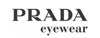 The image features a logo with the word PRADA prominently displayed above text that reads EYEWEAR, indicating the brand s association with eyewear products.